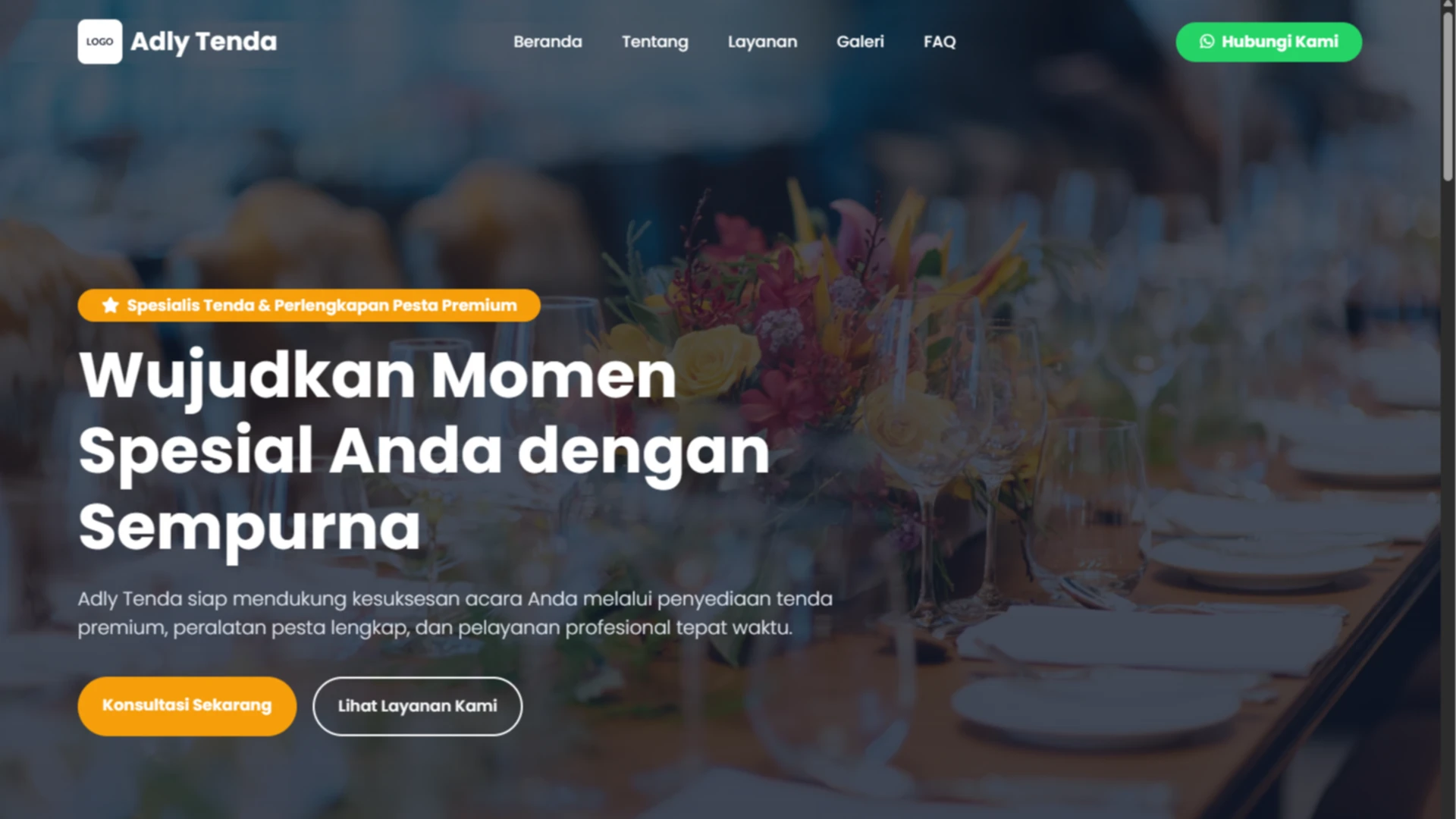 Website Company Profile Adly Tenda